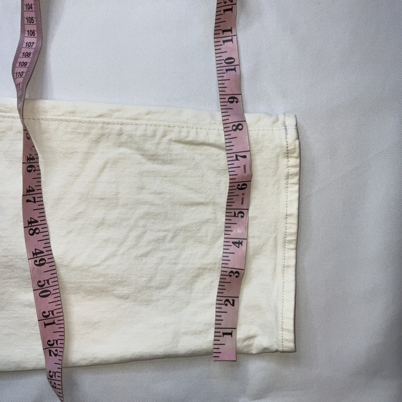 Madewell Jeans Womens Perfect Vintage Straight‎ Off White Denim  Size 30 - Picture 7 of 9